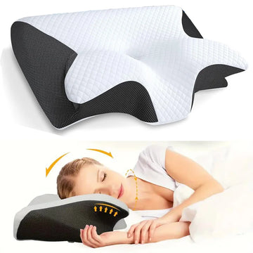 Butterfly Sleep Memory Neck Pillow – Slow Rebound Cervical Orthopedic Foam